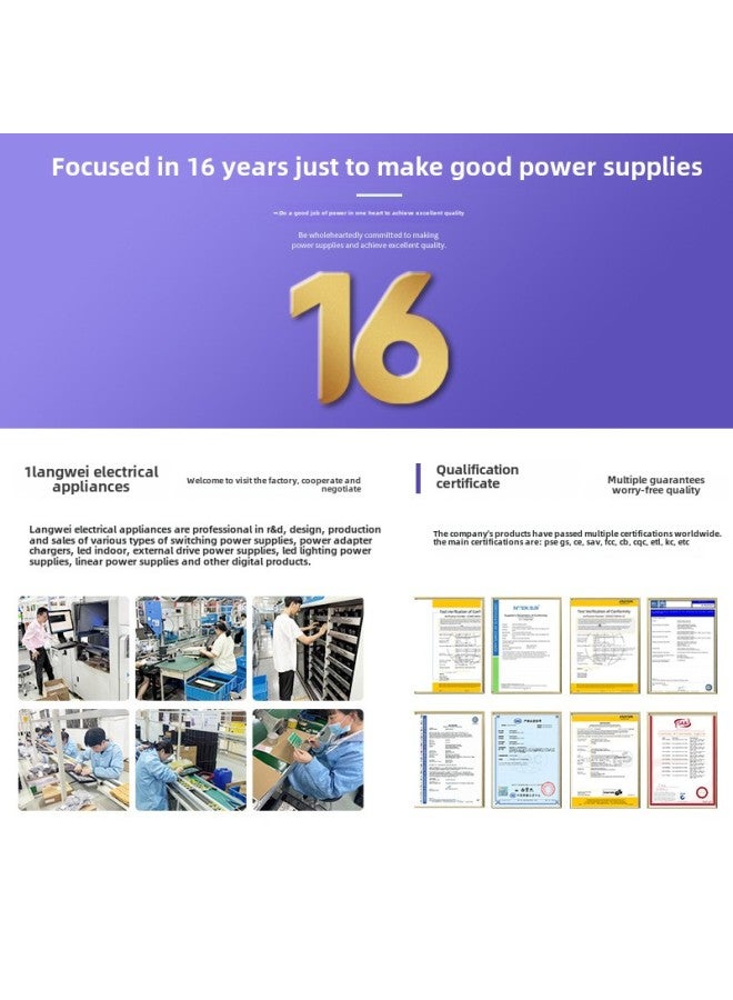 12V1A Power Adapter 3C CQC UL CE Certification Foot Flow Foot Safety Router Wall Type 12W Adapter-Color:Black-Specifications:12v1a-us Certification - Image 2