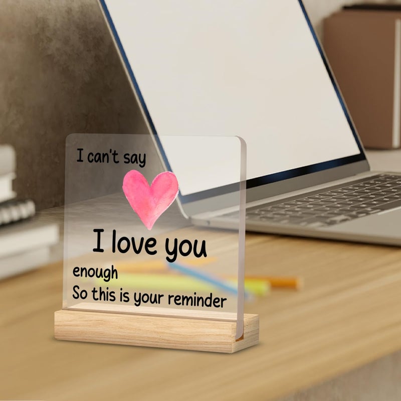 ZOSAN أنا أحبك هدايا لذكرى عيد الحب هدايا يوم صديقة لا أستطيع أن أقول أنني أحبك ما يكفي - Image 3