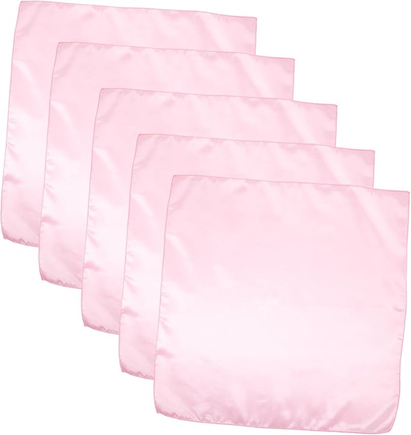 5 قطع مناديل وردية ترابية من الساتان قابلة للغسل، مفارش طاولة من القماش لتزيين حفلات الطعام - Image 2