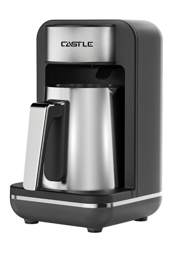 كاسيل ماكينة قهوة تركي، 1 برنامج, 700 وات، 250 مل، 5-1 كوب،اسود فضي - TCM7010B