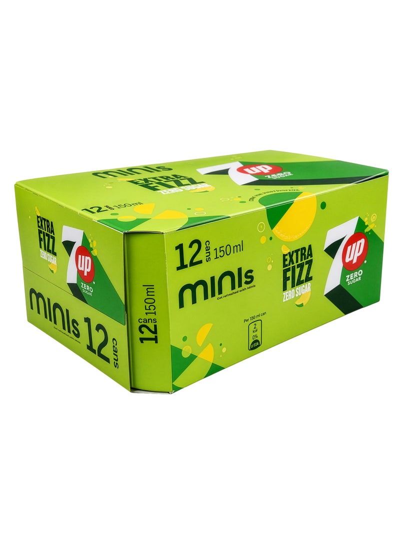 7up Zero Sugar Extra Fizz Cans - Image 1
