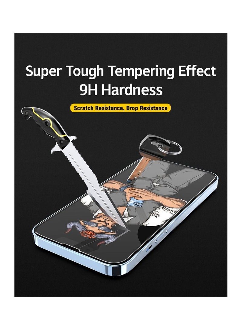 Rock Pow IPhone 14 Plus  Screen Protector Easy Install 3D Curved Anti Bubble Ultra HD Tempered Glass Case Friendly Screen Protector for Apple iPhone 14  Plus ,6.7 inch Black - Image 5