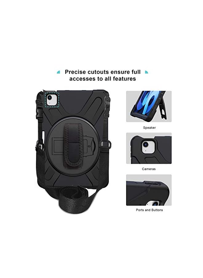 Procases Ipad Air 4 Rugged Case 10.9 Inch 2020 Ipad Air 4Th Generation Case, Heavy Duty Shockproof Rotating Kickstand Protective Cover For 2020 Ipad Air 10.9" 4Th Gen A2316 A2324 A2325 A2072 -Black - Image 5