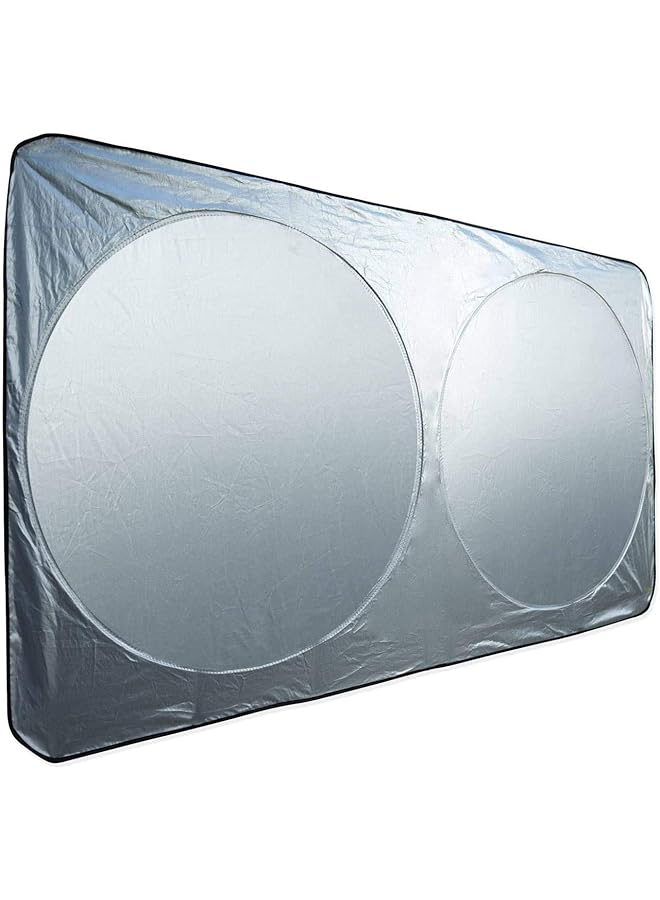 SHOWAY Showway Car Windshield Sunshade Cover Sliver 160Cm*85Cm Folding Uv Protector, Easy Install And Package - Image 1