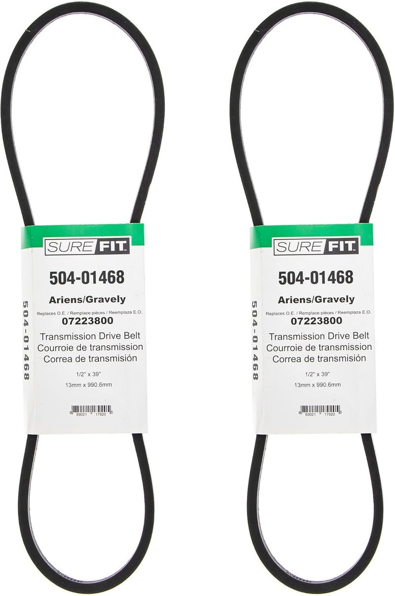 SureFit Transmission Drive Belt Replacement for Ariens Gravely 07223800 Sport Zoom 1232 1440 Pro 200 2 Pack - Image 1