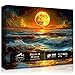 PICKFORU Ocean Moon Puzzles for Adults 1000 Pieces Nature Art Landscape Jigsaw Puzzles with Mystery Full Moon Colorful Magic Moonlight Sea Wave Themed Puzzle Scenery Hard Impossible Challenging for Adults - Image 2