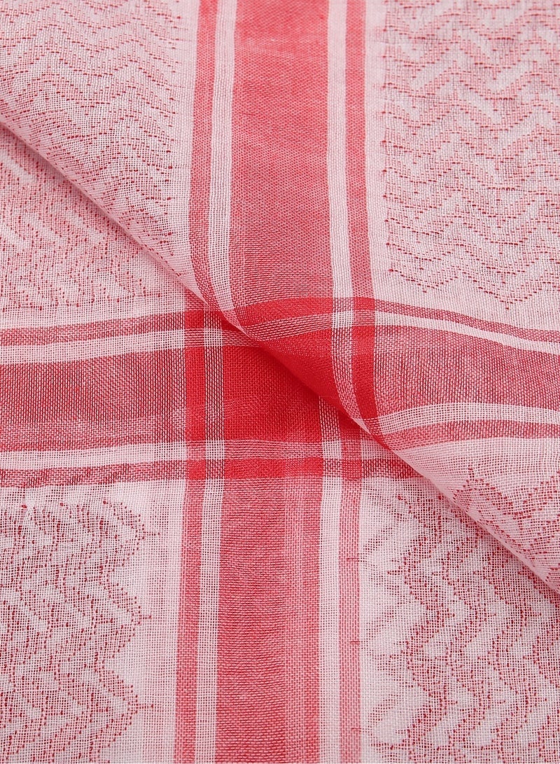 Arab Style Shemagh Scarf, Middle Eastern Desert Keffiyeh, Men’s & Women’s Tactical Head Wrap, Neck & Face Protection Shawl, Classic Arabic Pattern - Image 5