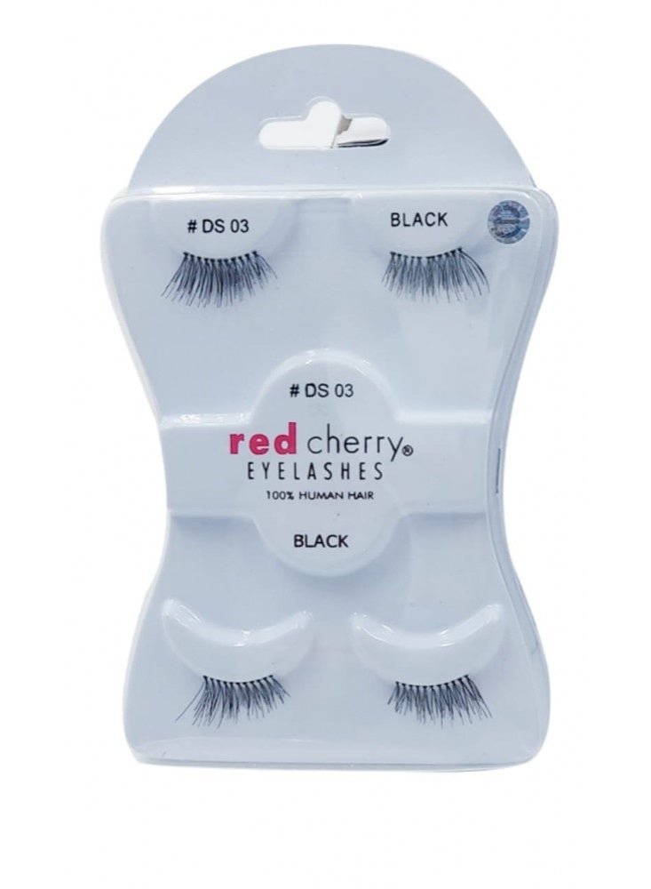 مجموعة الرموش الصناعية 2*1 ريد شيري - DS03