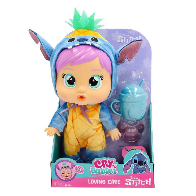 Cry Babies Disney Lilo & Stitch Loving Care Stitch Baby Doll (26.5 cm) - Image 1