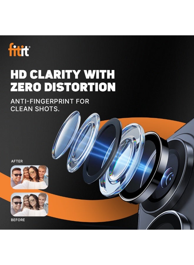 FITIT Camera Lens Protector for Samsung S26 Ultra - 9H Tempered Glass with Aluminum Ring, Anti-Fingerprint, Easy Installation - fitit - Image 4