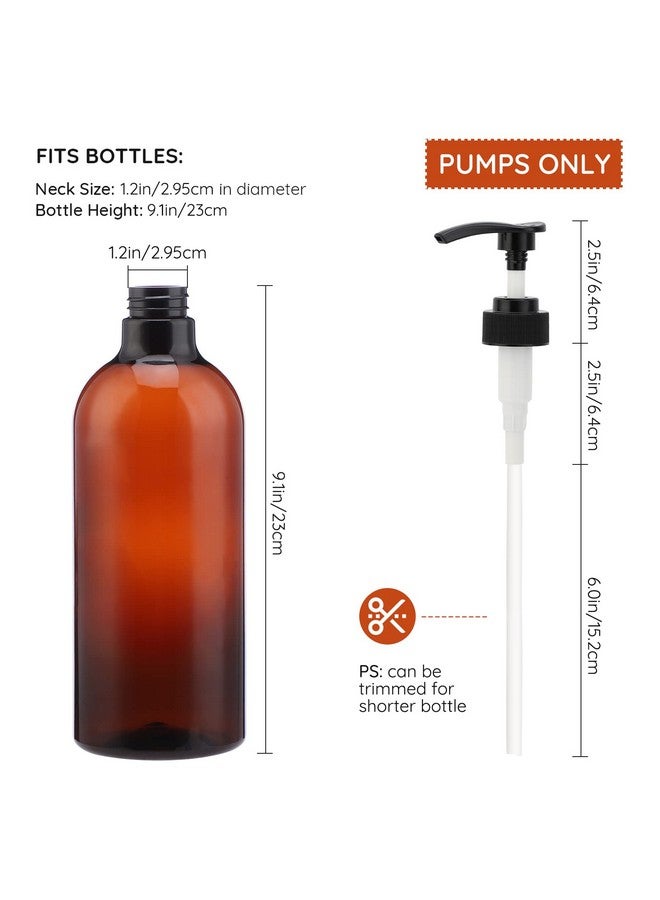 سيج بيوتي رأس مضخة موزع لوشن سيجبيوتي، عبوة من 3 قطع بديلة لمضخة زجاجات الاستحمام، مجموعة رأس مضخة أنبوب بلاستيكي تناسب عنق الزجاجة 1.2 بوصة موزع شامبو وبلسم للحمام والمطبخ - Image 2