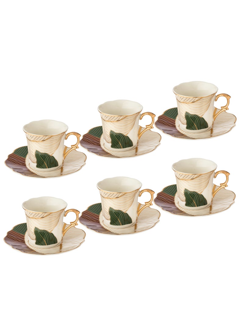 Dania Turkish coffee cup set made of porcelain with a modern and beautiful design - Image 3