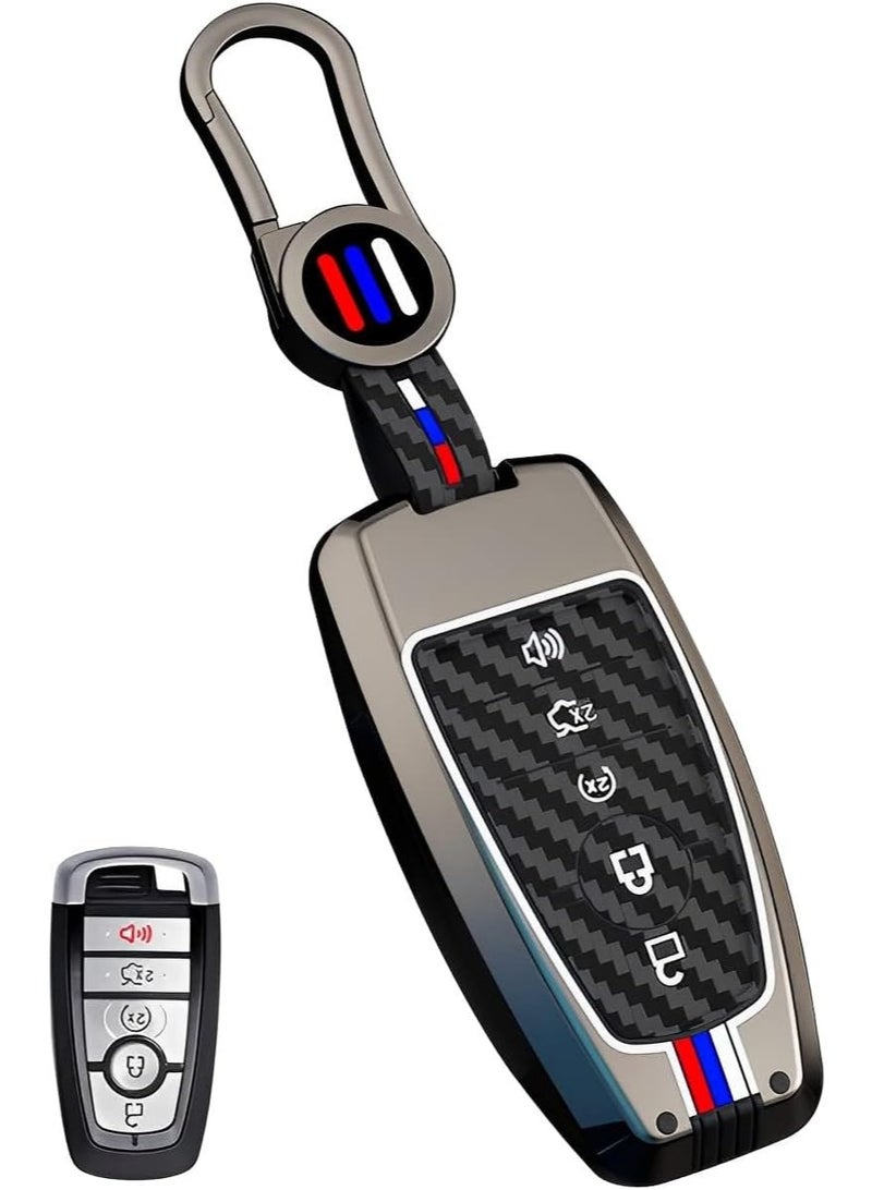 For Ford Key Fob Cover Case Metal Shell Smart Key Holder Protector Compatible for Escape F150 Bronco Explorer F250 Mustang F350 Edge Fusion 2018-2024 - Image 1