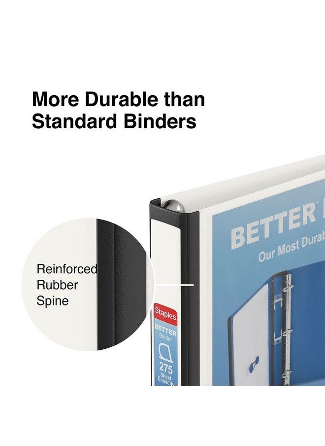 Les Better View Binder With Drings White