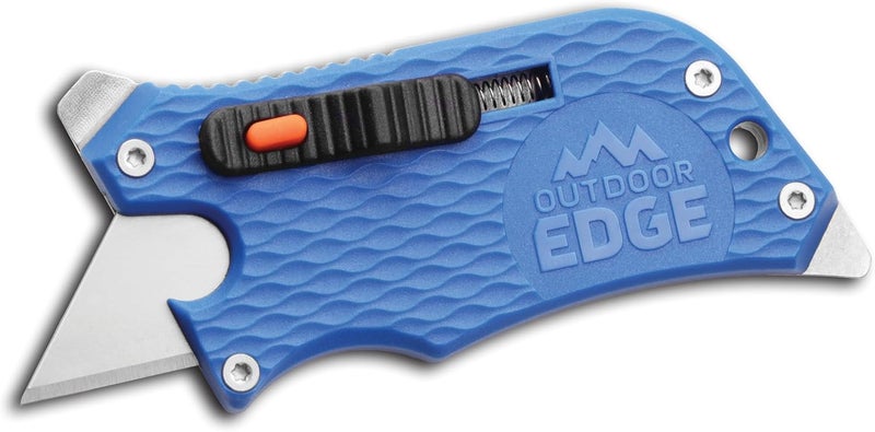 Outdoor Edge SlideWinder - Utility Knife Multitool with Standard Replaceable Razor Blade, Screwdrivers, Prybar, Bottle Opener and Pocket Clip with Locking Auto-Retracting Blade - Image 1