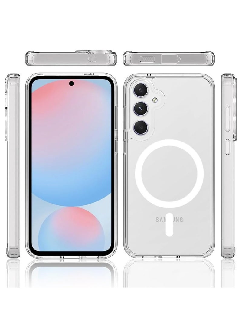 MIGOFAST Case for Samsung Galaxy S24 FE 5G 2024 Magnetic Cover Compatible with MagSafe Hard Back Slim Shockproof Bumper Support Wireless Charging - Image 4