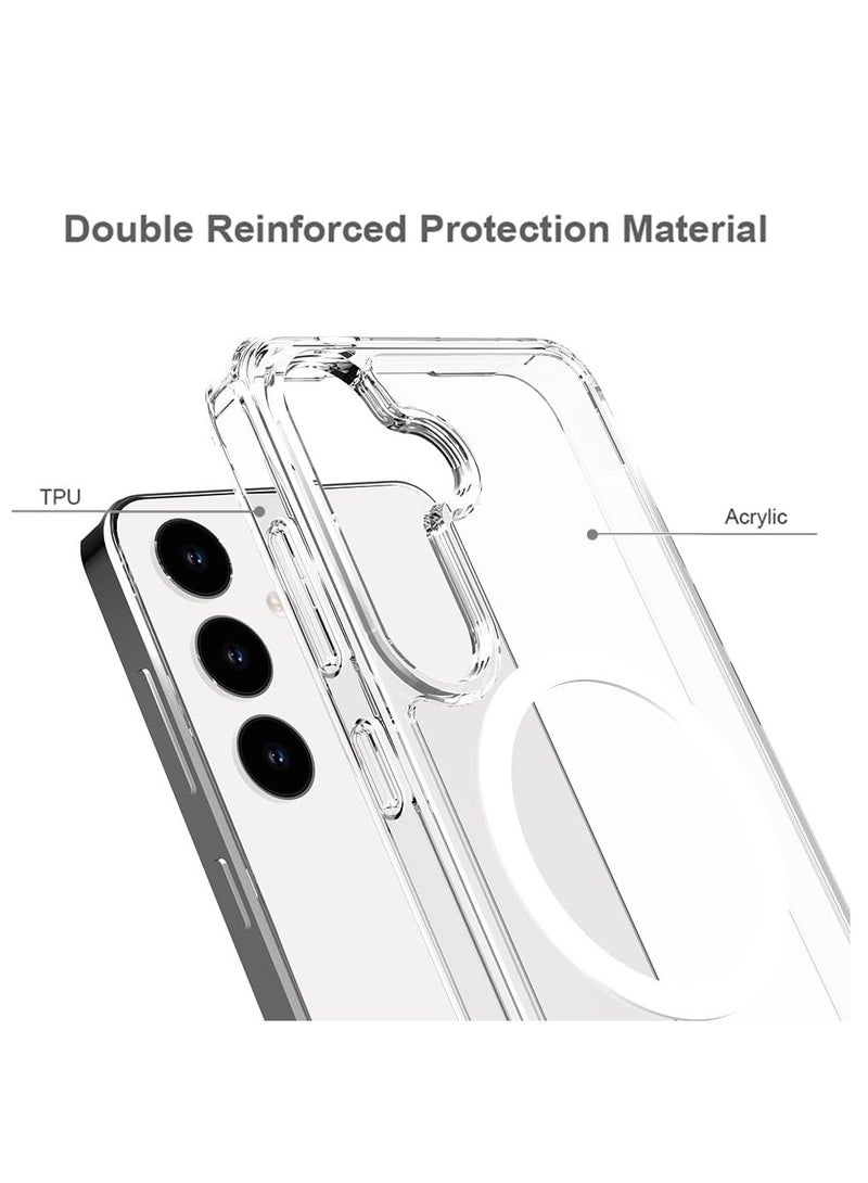 MIGOFAST Case for Samsung Galaxy S24 FE 5G 2024 Magnetic Cover Compatible with MagSafe Hard Back Slim Shockproof Bumper Support Wireless Charging - Image 5