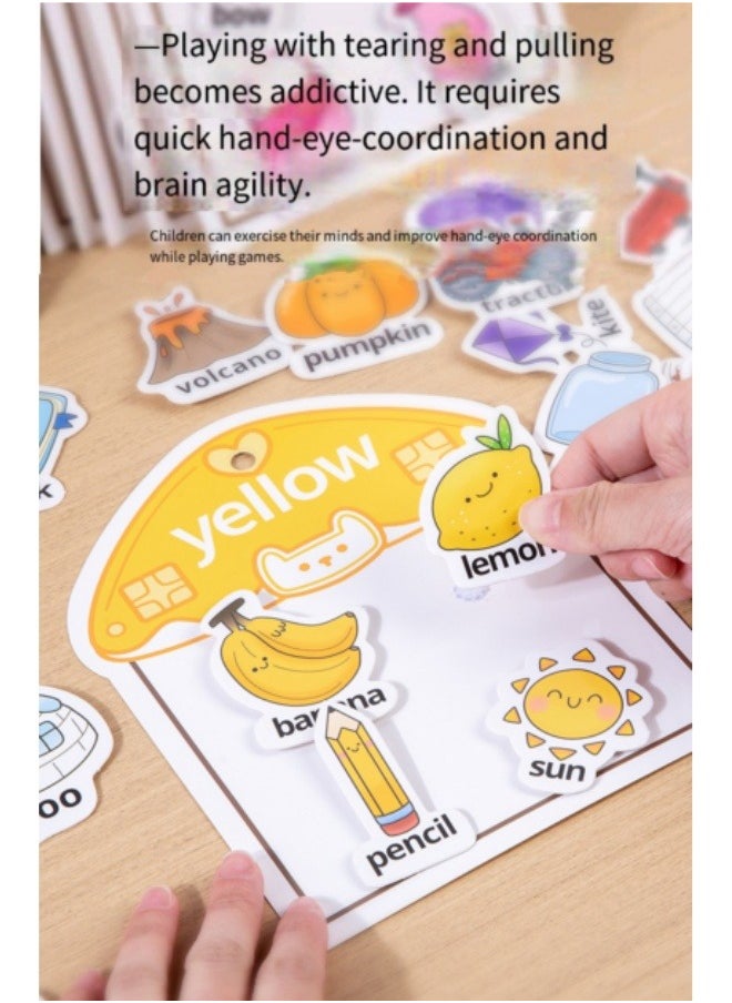 Quiet book Color Classification Kids Early Education Interactive Toys, Repeatedly Torn And Paste,Kids Busy Books  - Image 5