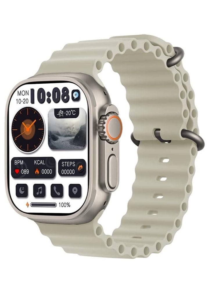 ELTRAZONE - HK8 Pro Max 2.12" AMOLED Screen Ultra Smart Watch Series 8 49mm Memory 256MB Battery 320mAh Compass NFC Waterproof IP68 Wireless Charging - Image 1