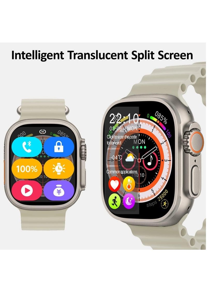 ELTRAZONE - HK8 Pro Max 2.12" AMOLED Screen Ultra Smart Watch Series 8 49mm Memory 256MB Battery 320mAh Compass NFC Waterproof IP68 Wireless Charging - Image 1