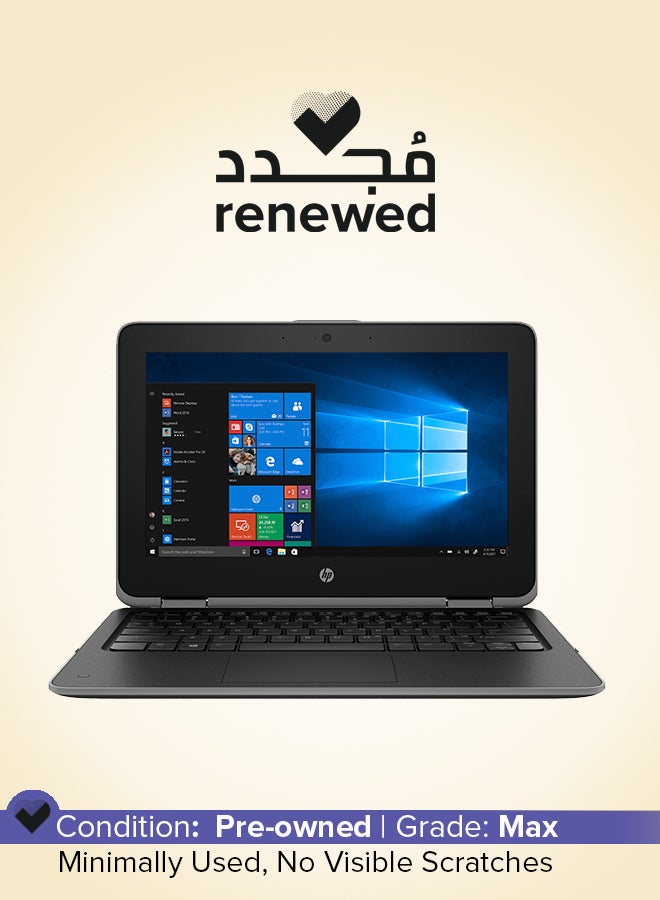 HP Renewed - ProBook x360 11 G4 Laptop With 11.6-Inch Touchscreen Display, Intel Core i5-8th Gen/8GB RAM/256GB SSD/Intel UHD Graphics English Black - Image 1
