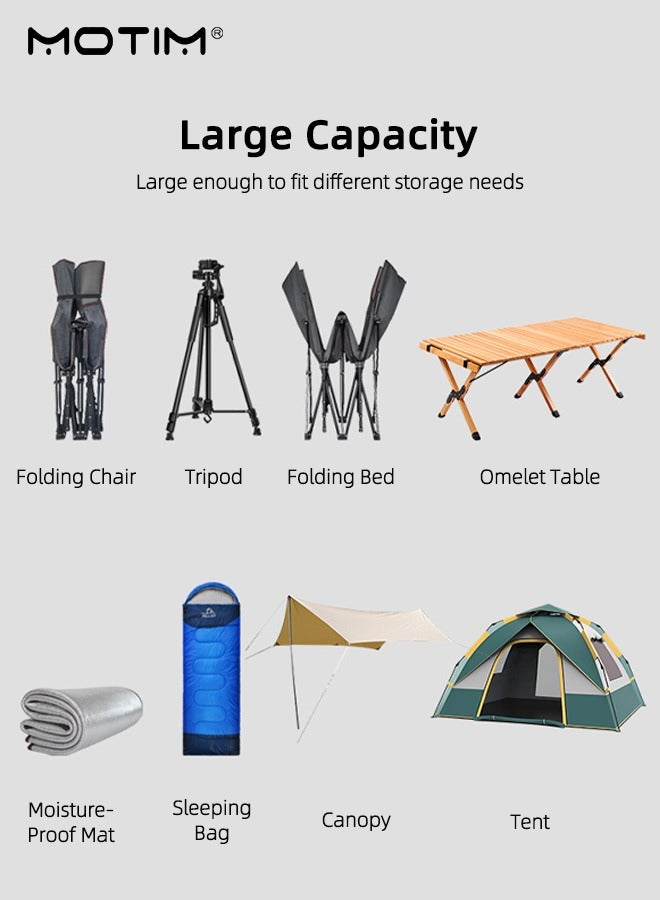 Motim 600D Oxford Duffle Bag Storage Bag, Foldable Outdoor Camping Storage Bag, Tent Storage Bag, Canopy Pole Storage Tool Storage, 70*24*31cm  - Image 4