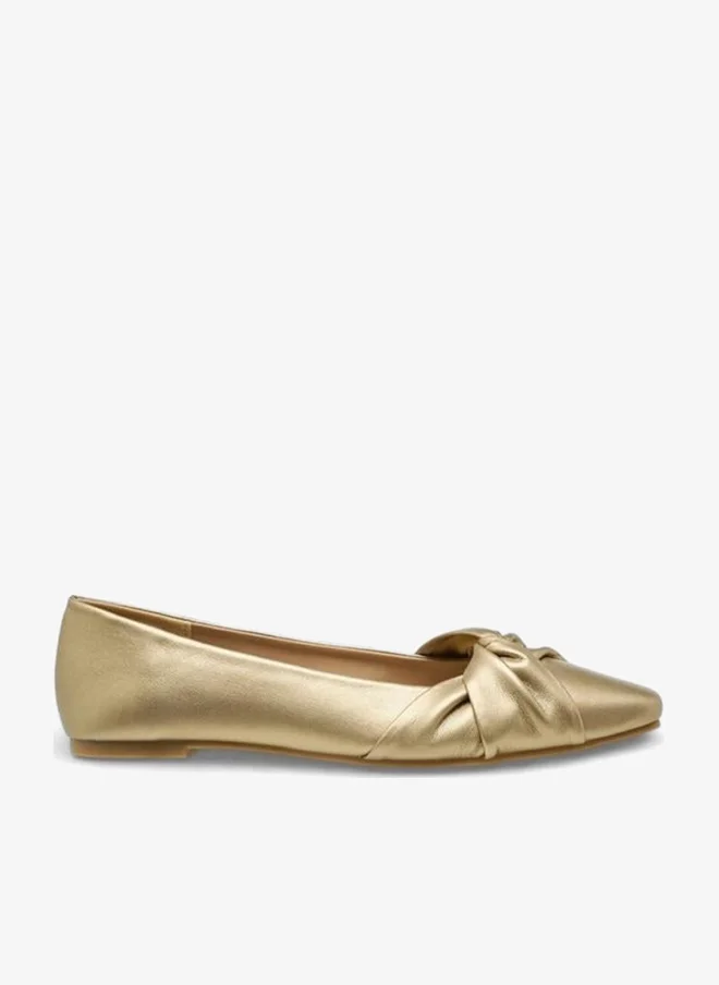 Flora Bella Women Knot Detail Slip-On Ballerina Shoes