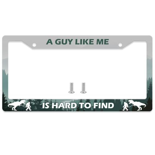 GENANY Sasquatch License Plate Frame License Plate Frames Bigfoot Car License Plate Cover Fits Standard US Vehicles Funny Car Accessories Personalised Car Decorations for Women Men - Image 1