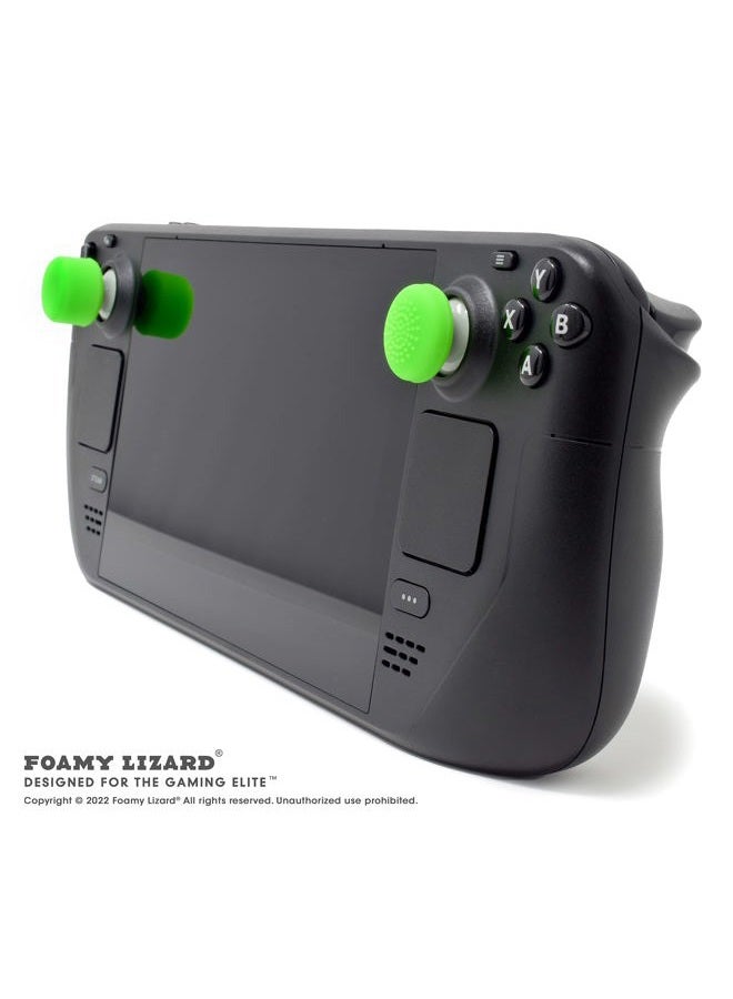 Foamy Lizard AceShot Thumb Grips (8pc) for Xbox One (Series X, S) – Sweat Free 100% Silicone Precision Raised Antislip Rubber Analog Stick Grips For Xbox One Controller (8 grips) GREEN - Image 4
