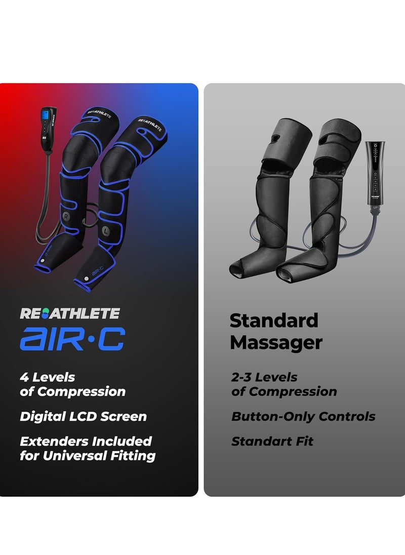 Other Manufacturer Reathlete Leg Massager, Air Compression for Circulation Calf Feet Thigh Massage, Muscle Pain Relief, Sequential Boots Device with Handheld Controller with Knee Heat Function (United States Version)  - Image 5