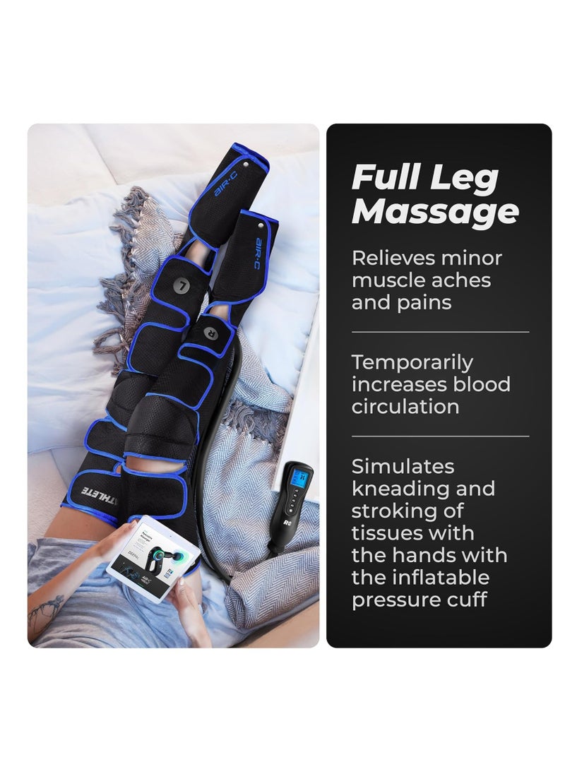 Other Manufacturer Reathlete Leg Massager, Air Compression for Circulation Calf Feet Thigh Massage, Muscle Pain Relief, Sequential Boots Device with Handheld Controller with Knee Heat Function (United States Version)  - Image 3