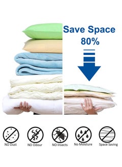 Arabest Premium Vacuum Storage Bag, Extralarge Compressed Bag with Hand Pump, Space Saver Bags for Clothes, sweater and blanket (7PCS, 60 x 80cm)  - Image 2