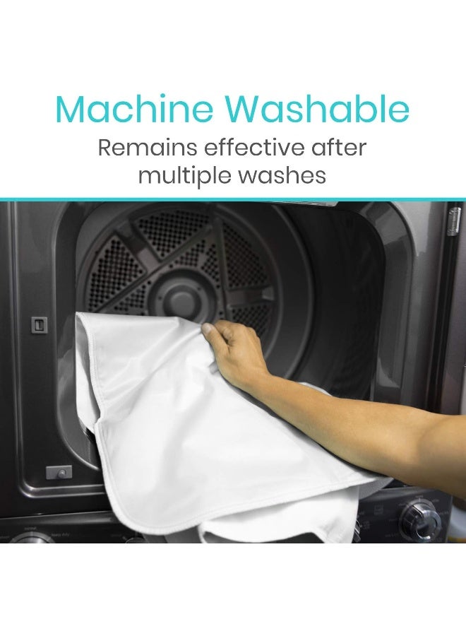 Vive Washable Incontinence Bed Pad Heavy Duty Absorbent Waterproof Urinary Mattress Protector Overnight Sheet Reusable Dry Bed Wetting Urinary Underpad Mattress Protection Elderly Seniors Kid 34" x 52 - Image 5