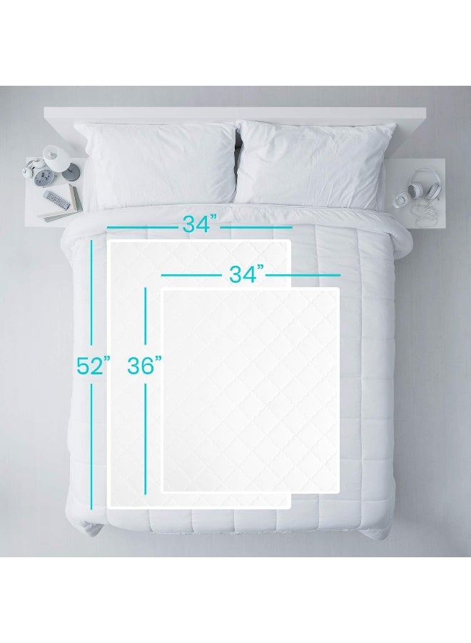 Vive Washable Incontinence Bed Pad Heavy Duty Absorbent Waterproof Urinary Mattress Protector Overnight Sheet Reusable Dry Bed Wetting Urinary Underpad Mattress Protection Elderly Seniors Kid 34" x 52 - Image 4