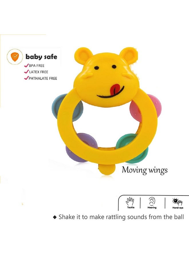 أم كيو فيت مجموعة خشخيشة موسيقية جذابة وغير سامة من mQFIT للأطفال الرضع والأطفال الصغار (متعددة الألوان) مكونة من 3 قطع - Image 2