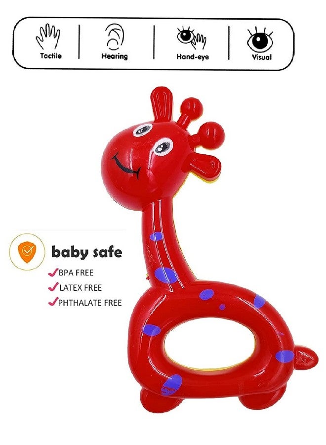 أم كيو فيت مجموعة خشخيشة موسيقية جذابة وغير سامة من mQFIT للأطفال الرضع والأطفال الصغار (متعددة الألوان) مكونة من 3 قطع - Image 3