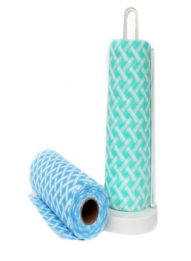 JEBBLAS 2Roll Disposable Cleaning Towels Cleaning Wipe Dish Cloths Reusable Towels,Handy Wipes Quick-Dry 50 Count/Roll (Blue&Green) - Image 4