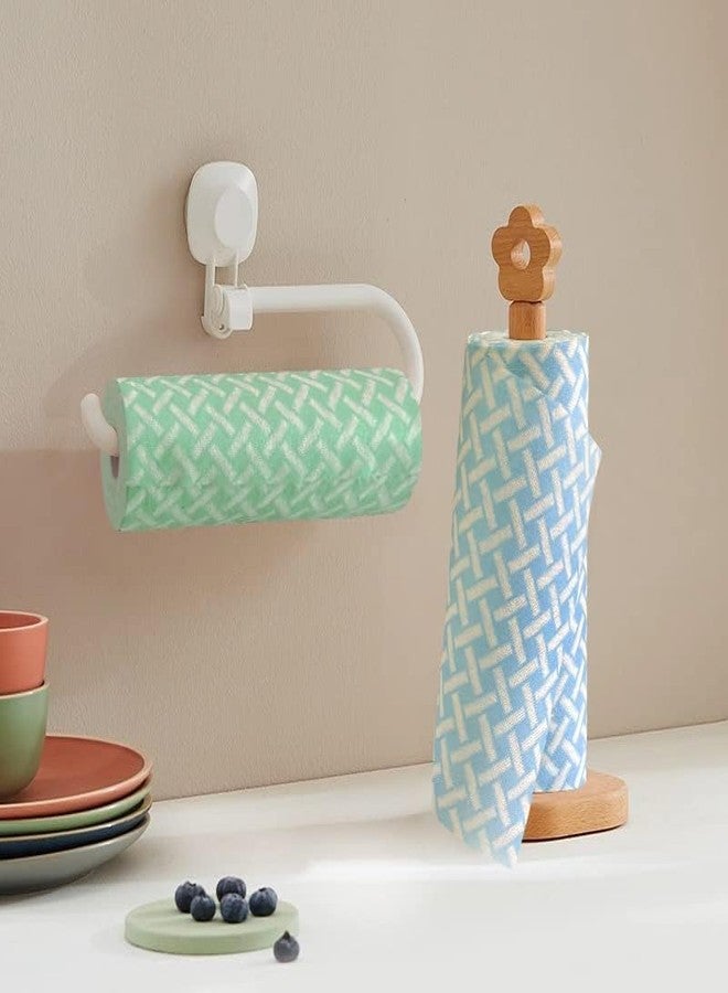 JEBBLAS 2Roll Disposable Cleaning Towels Cleaning Wipe Dish Cloths Reusable Towels,Handy Wipes Quick-Dry 50 Count/Roll (Blue&Green) - Image 2