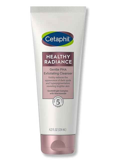 Face Wash by Cetaphil, Healthy Radiance Gentle Exfoliating Cleanser, Visibly Reduces Look of Dark Spots and Hyperpigmentation, Designed for Sensitive