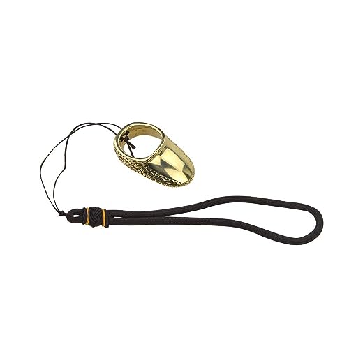 AMEYXGS Archery Thumb Ring Handmade Brass Finger Protector Thumb Protector Ring for Outdoor Archery Hunting Accessories Finger Tab (23#) - Image 2