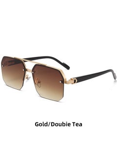 Gold frame double tea