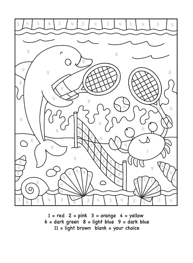 Sea Life Color by Number  - Image 4