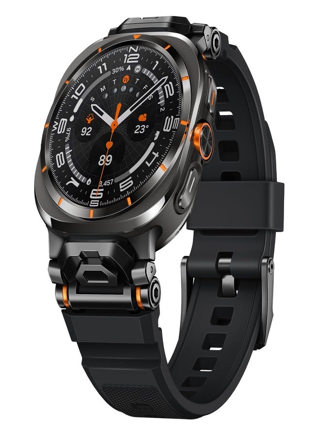 Suitisbest Sport Band Compatible with Galaxy Watch Ultra Bands 47mm (2025/2024), Samsung Ultra Watch Band for Men Women - Soft Silicone Samsung Watch Ultra Strap with Durable Stainless Steel Connector - Image 1