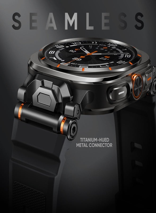 Suitisbest Sport Band Compatible with Galaxy Watch Ultra Bands 47mm (2025/2024), Samsung Ultra Watch Band for Men Women - Soft Silicone Samsung Watch Ultra Strap with Durable Stainless Steel Connector - Image 2