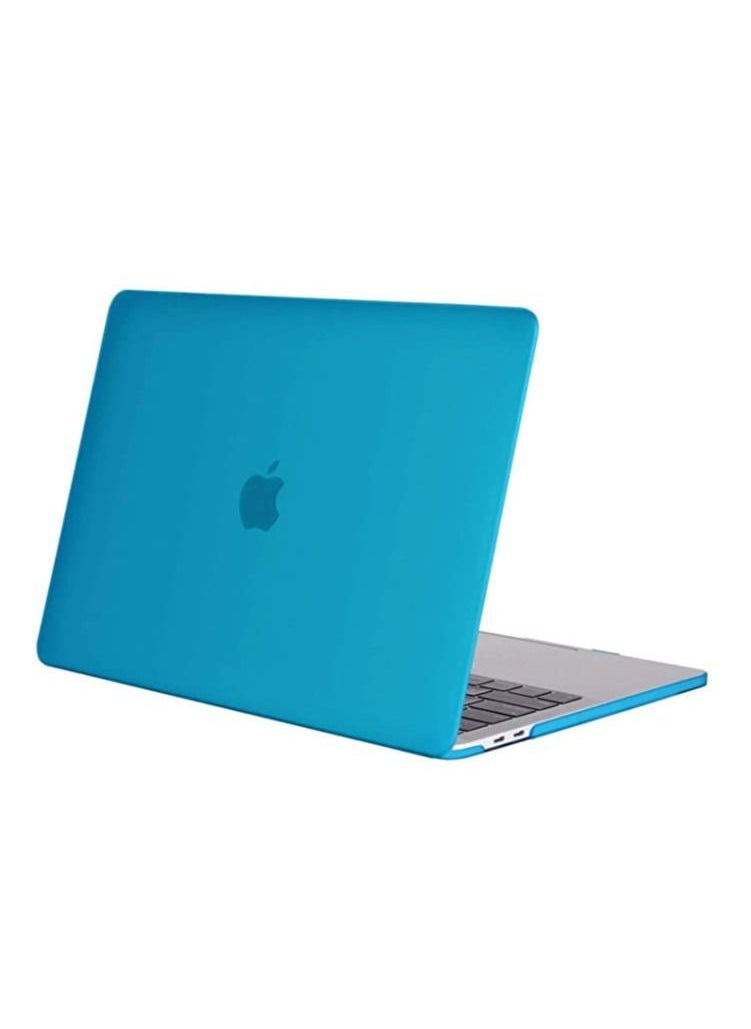 Mosiso - MacBook Pro 13 inch Case M2 2022 2021 2020 2019-2016 A2338 M1 A2251 A2289 A2159 A1989 A1708 A1706 with /Without Touch Bar Plastic Hard Shell Case Cover Blue - Image 1