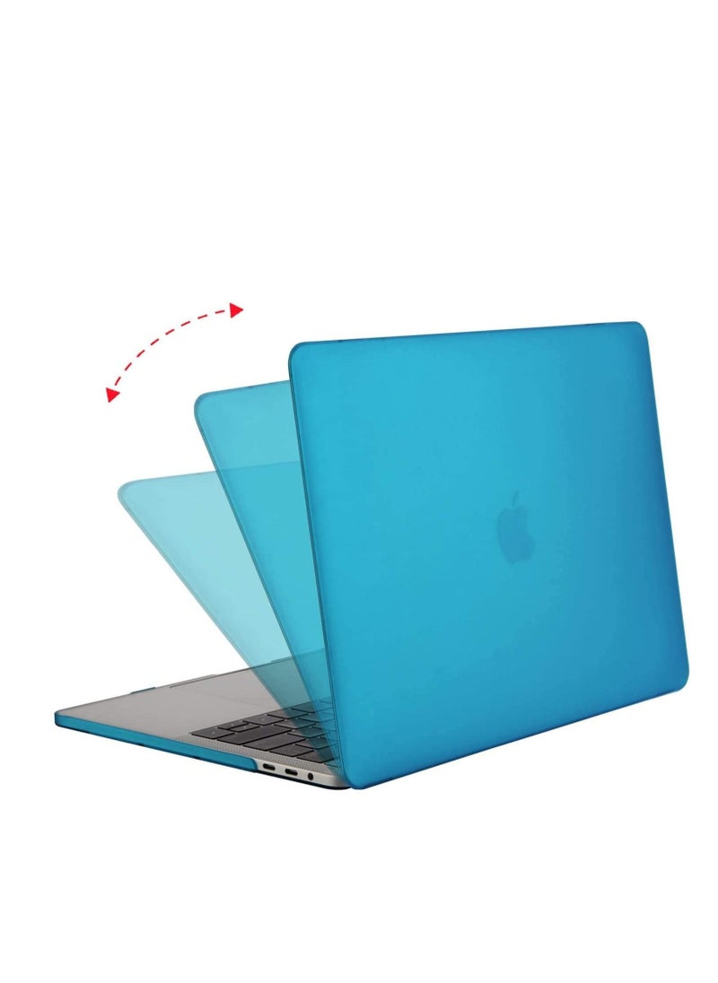 Mosiso - MacBook Pro 13 inch Case M2 2022 2021 2020 2019-2016 A2338 M1 A2251 A2289 A2159 A1989 A1708 A1706 with /Without Touch Bar Plastic Hard Shell Case Cover Blue - Image 1