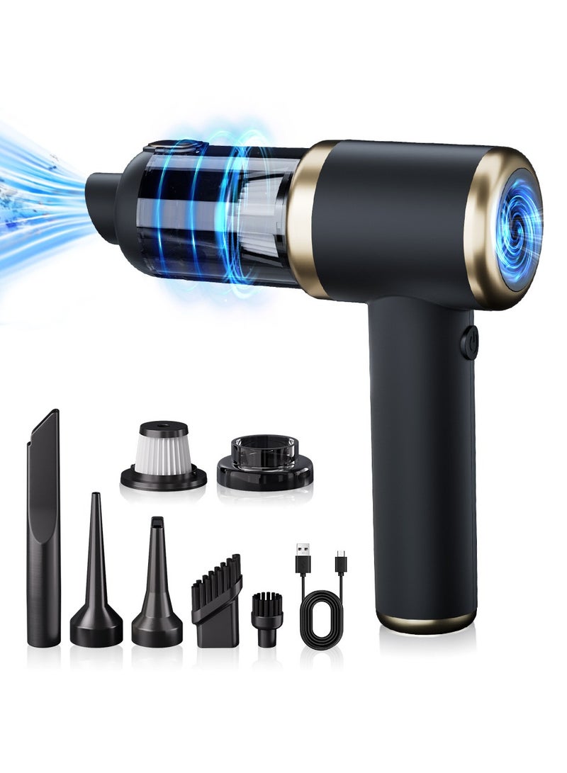 SUNYS 1pc, Handheld Vacuum Cleaner, Portable USB-Rechargeable Mini Vacuum For Car, Home And Office, Vacuum Cleaner With Multiple Attachments, Cleaning Tools - Image 1