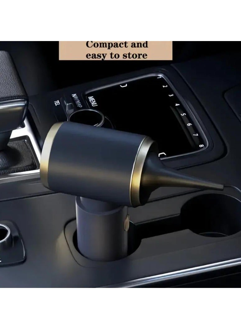 SUNYS 1pc, Handheld Vacuum Cleaner, Portable USB-Rechargeable Mini Vacuum For Car, Home And Office, Vacuum Cleaner With Multiple Attachments, Cleaning Tools - Image 2