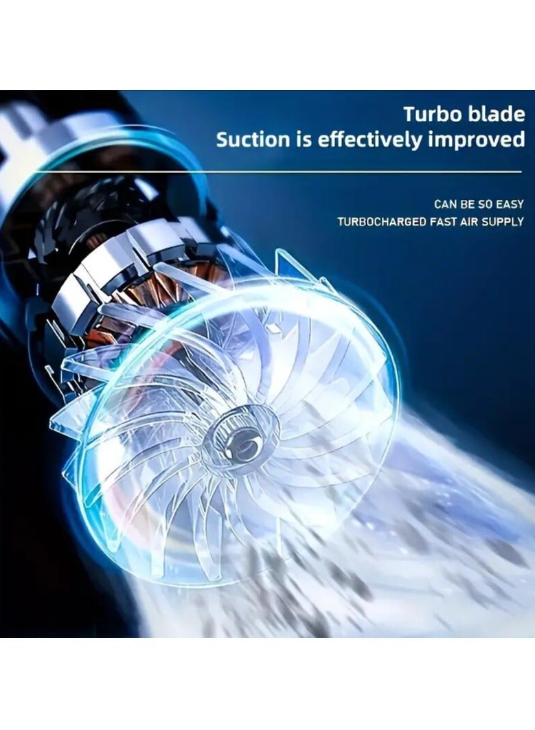 SUNYS 1pc, Handheld Vacuum Cleaner, Portable USB-Rechargeable Mini Vacuum For Car, Home And Office, Vacuum Cleaner With Multiple Attachments, Cleaning Tools - Image 3