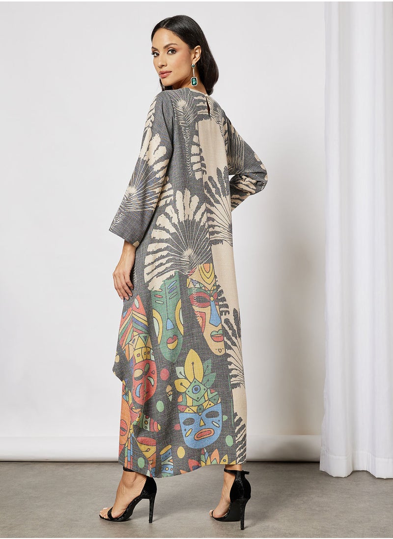 Thouq - All-Over Print Jalabiya - Image 1